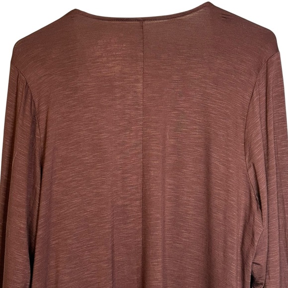 Torrid Brown Super Soft LS Slub Knit Draped Cardigan Plus 2X 18-20 NWT 13587040 - Picture 6 of 12